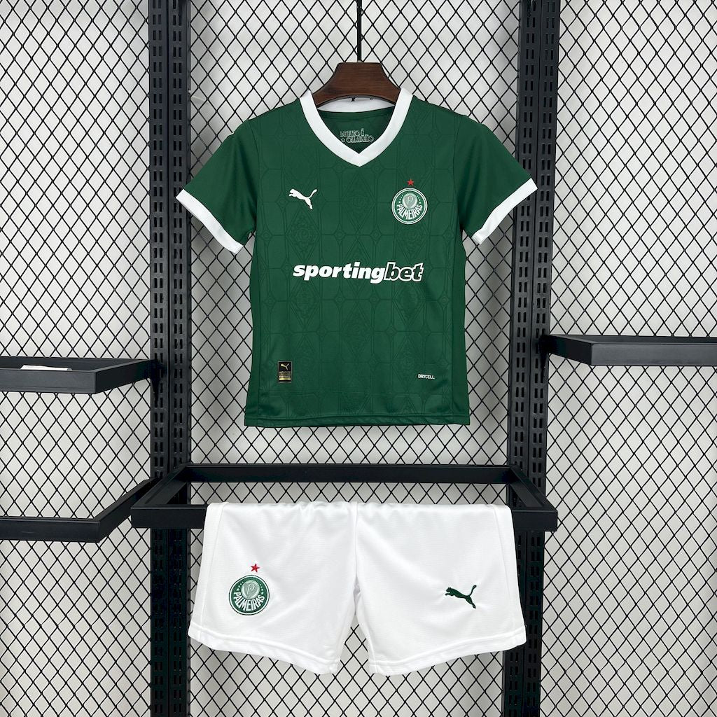 Palmeiras 2025/26 Conjunto Principal – Criança