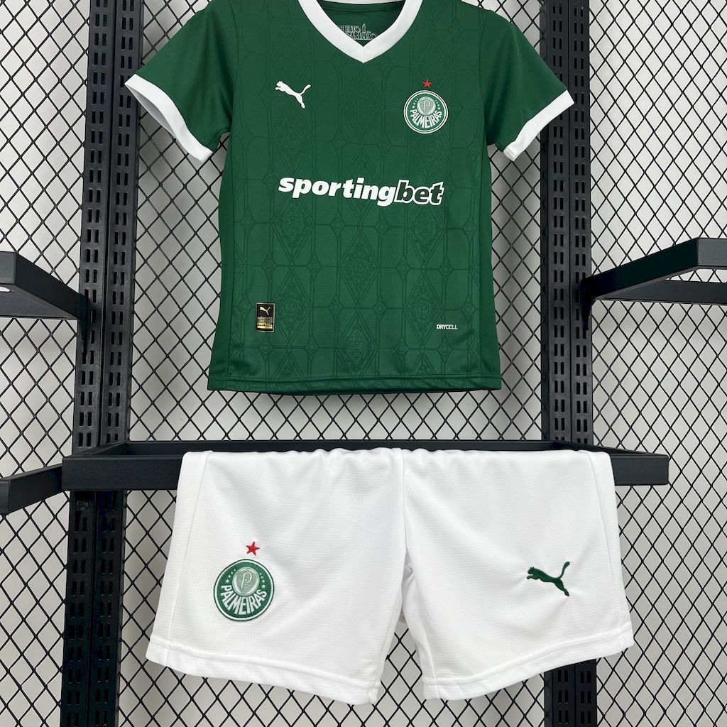 Palmeiras 2025/26 Conjunto Principal – Criança