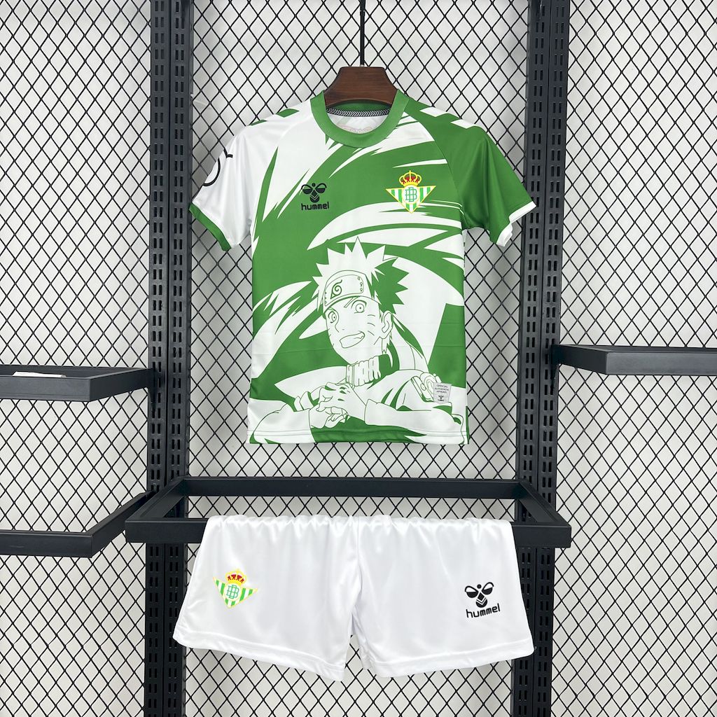 Real Betis 2025/26 Conjunto Hummel x Edição Limitada Naruto – Criança