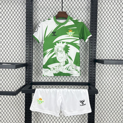 Real Betis 2025/26 Conjunto Hummel x Edição Limitada Naruto – Criança