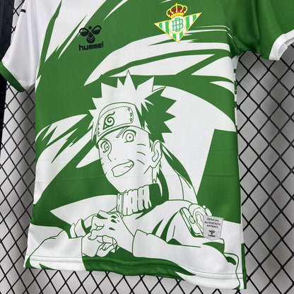 Real Betis 2025/26 Conjunto Hummel x Edição Limitada Naruto – Criança