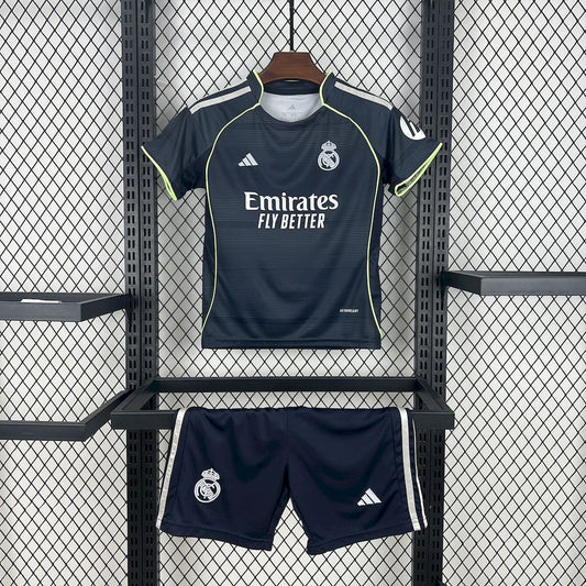 Real Madrid 2025/26 Conjunto Alternativo – Criança