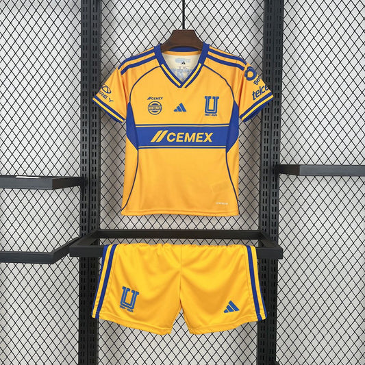 Tigres UANL 2025/26 Conjunto Principal – Criança