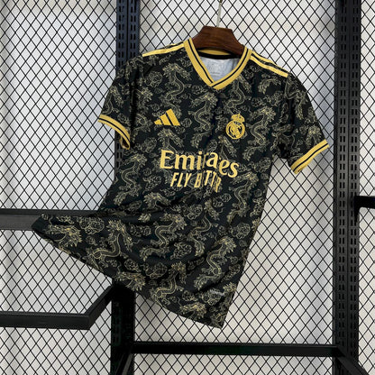 Real Madrid 2025/26 Camisola Preta Golden Dragon Edição – Homem