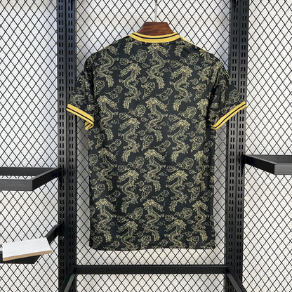 Real Madrid 2025/26 Camisola Preta Golden Dragon Edição – Homem