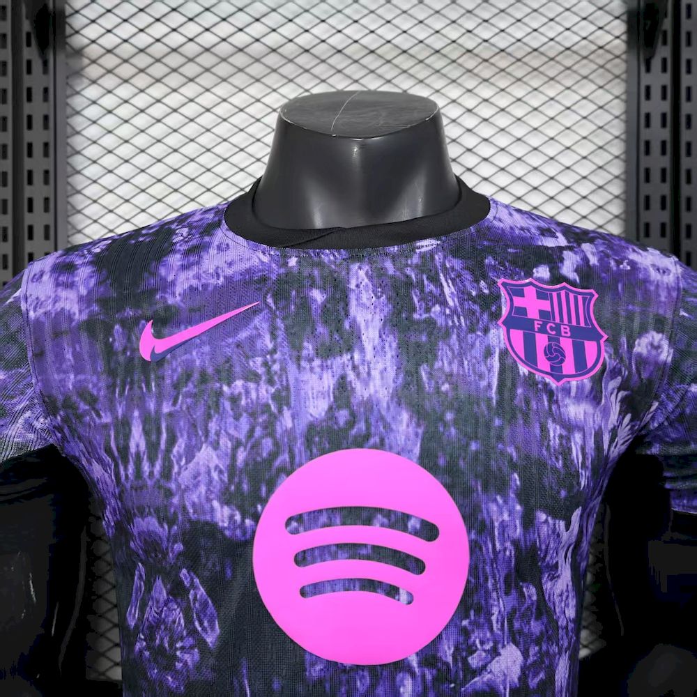 Barcelona 2025/26 Camisola Roxa Conceito Edição Versão Jogador – Homem