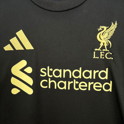 Liverpool 2025/26 Camisola Preta Dourada Edição – Homem