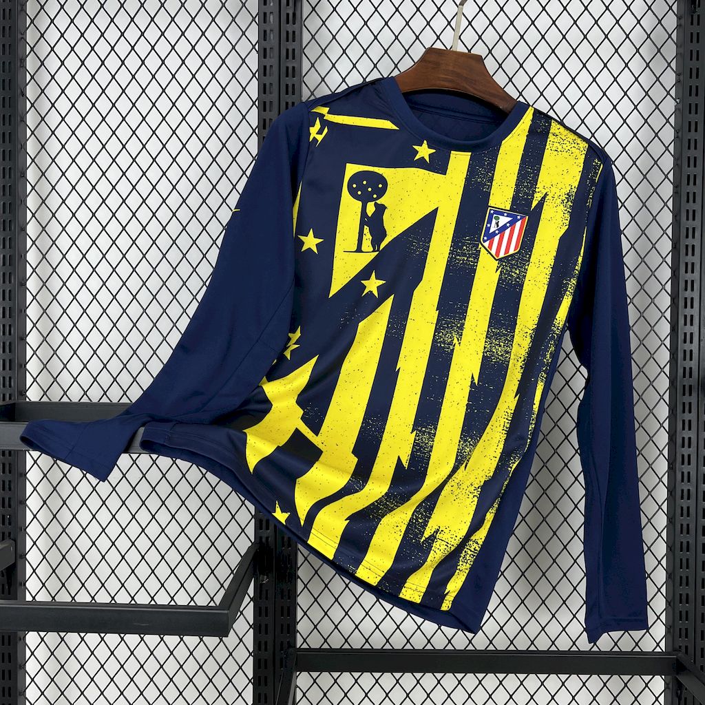 Atlético de Madrid 2025/26 Camisola de Pré-Jogo de Manga Comprida – Homem