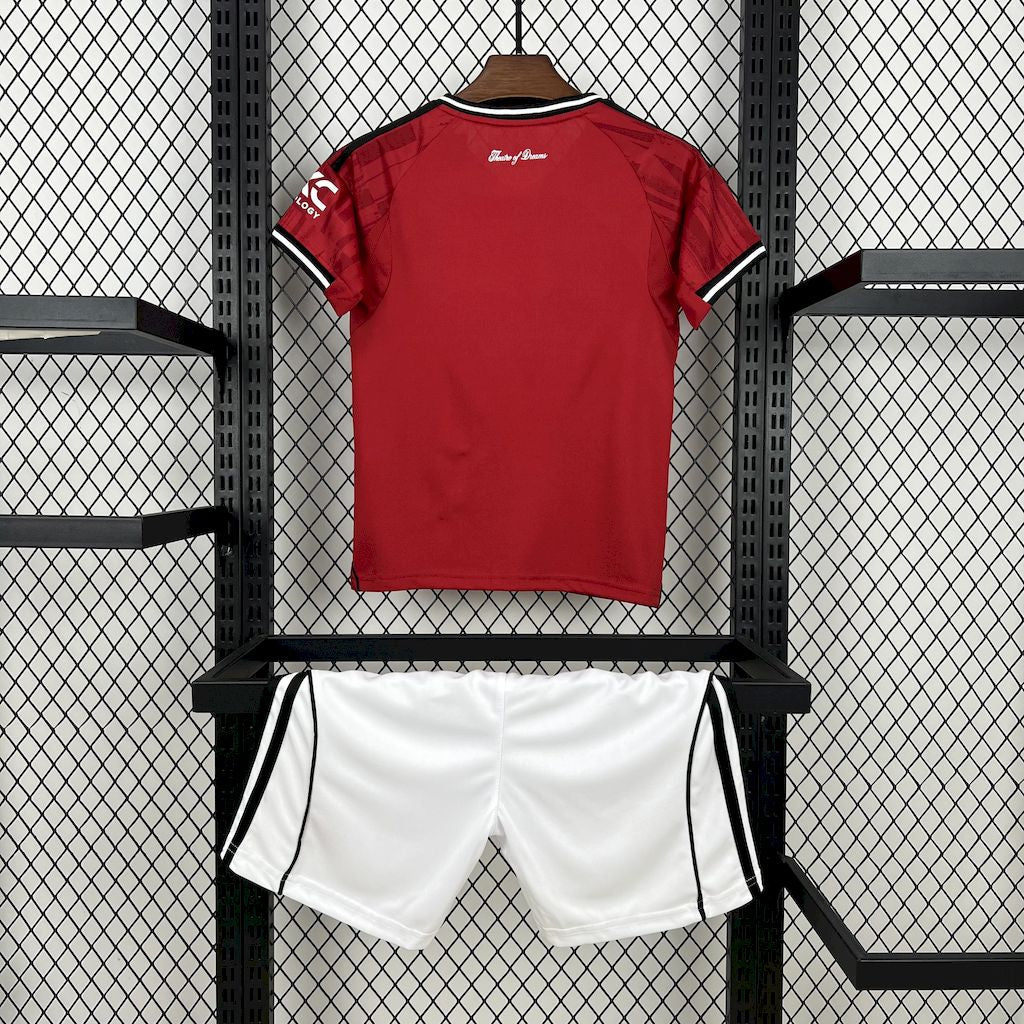 Manchester United 2025/26 Conjunto Principal – Criança
