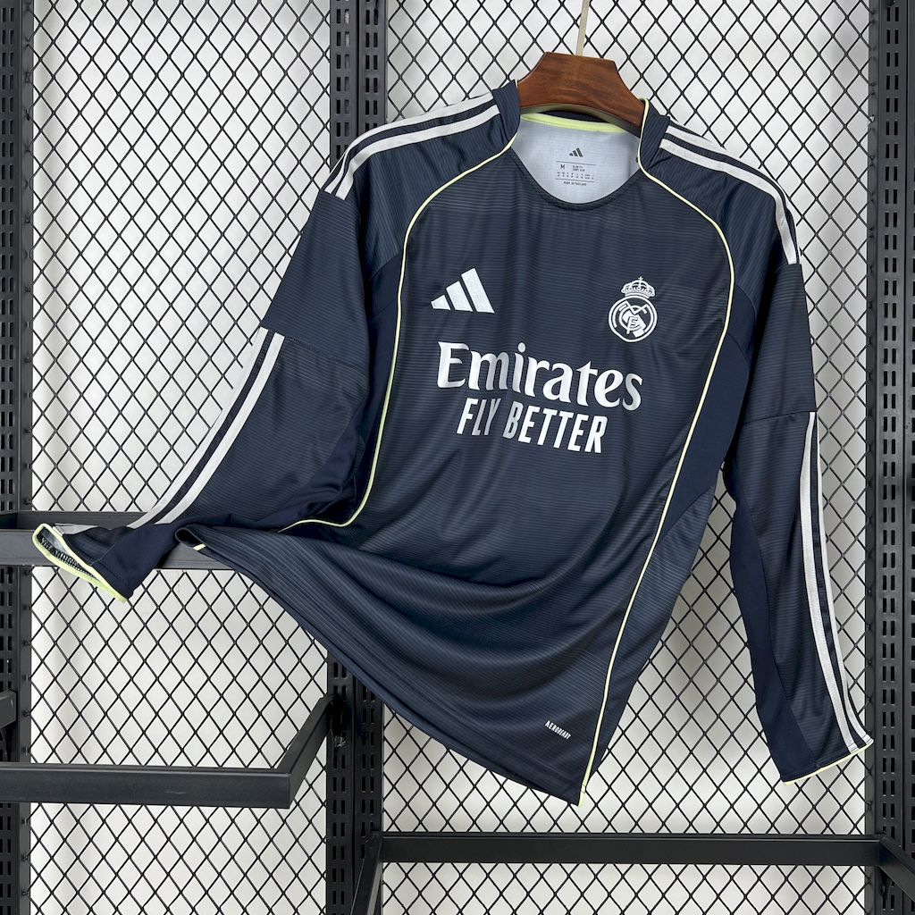 Real Madrid 2025/26 Camisola Alternativa de Manga Comprida – Homem