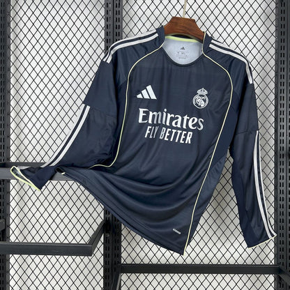Real Madrid 2025/26 Camisola Alternativa de Manga Comprida – Homem