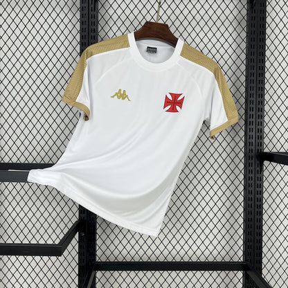 Vasco da gama 2025/26 Camisola Supporter Branca Dourada – Homem