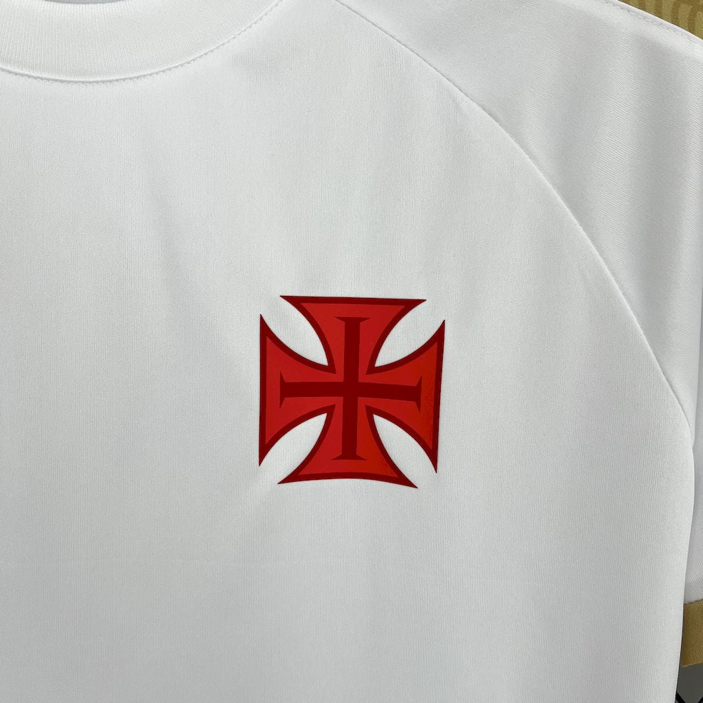 Vasco da gama 2025/26 Camisola Supporter Branca Dourada – Homem
