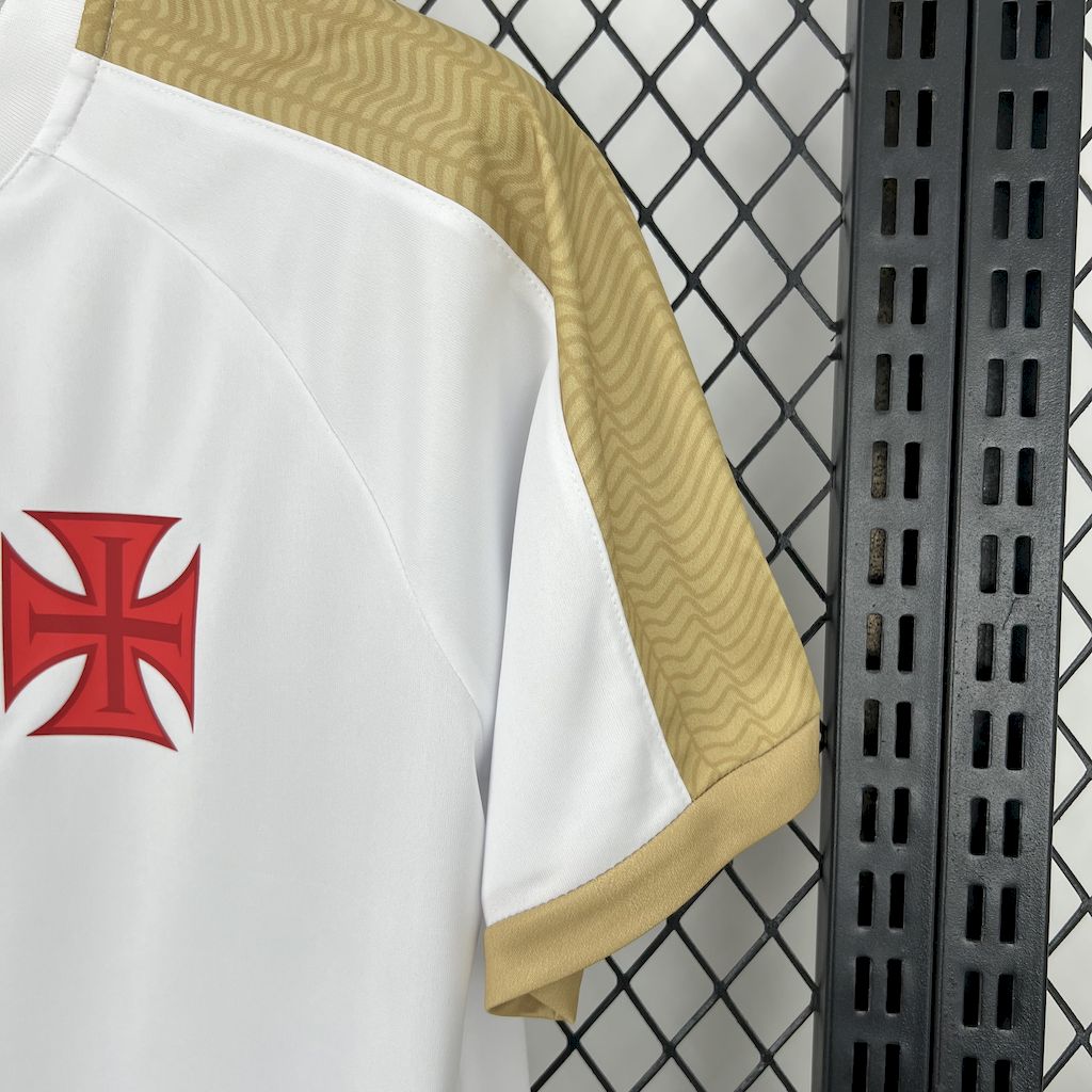 Vasco da gama 2025/26 Camisola Supporter Branca Dourada – Homem