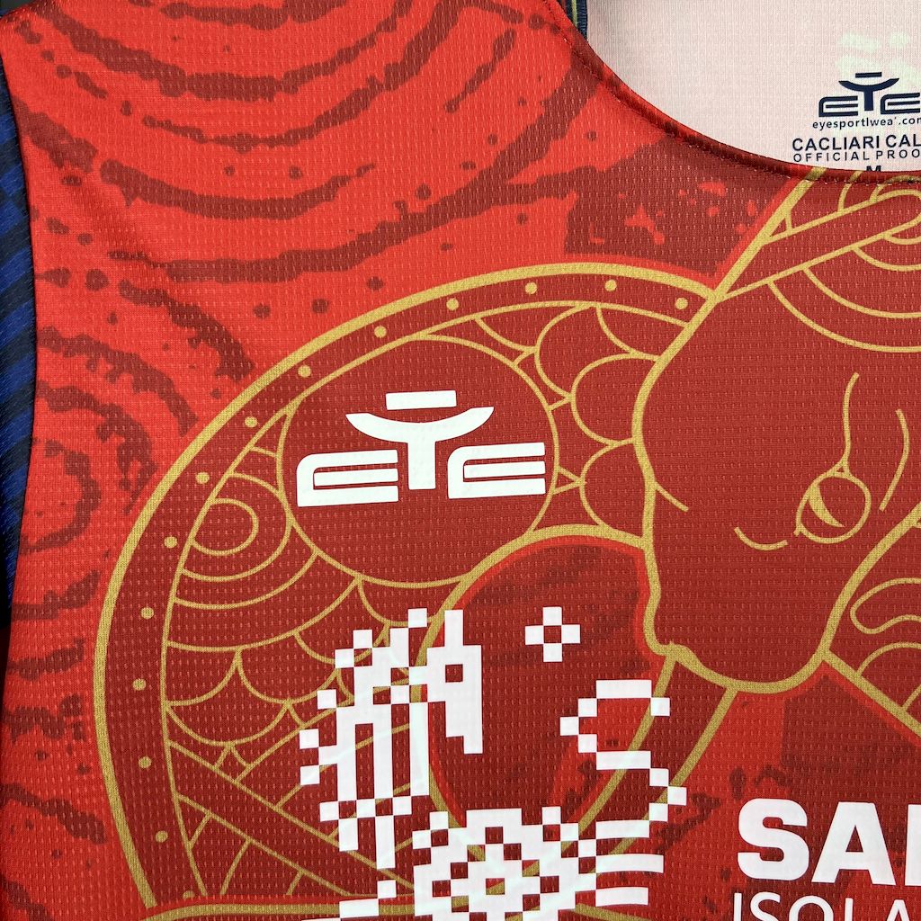 Cagliari Calcio 2024/25 Camisola Ano da Serpente Edição Limitada – Homem