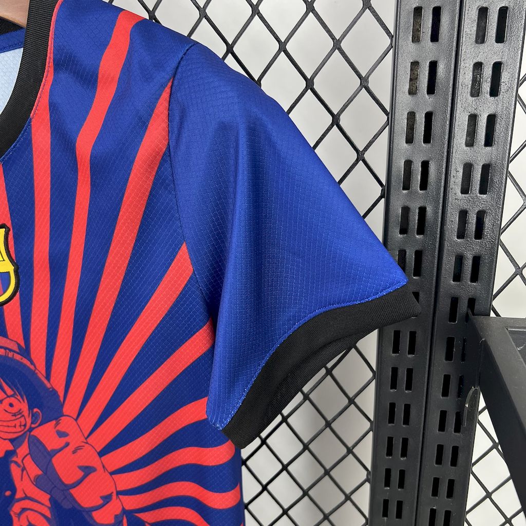 Barcelona 2025/26 Conjunto ワンピース-モンキー・D・ルフィ – Criança