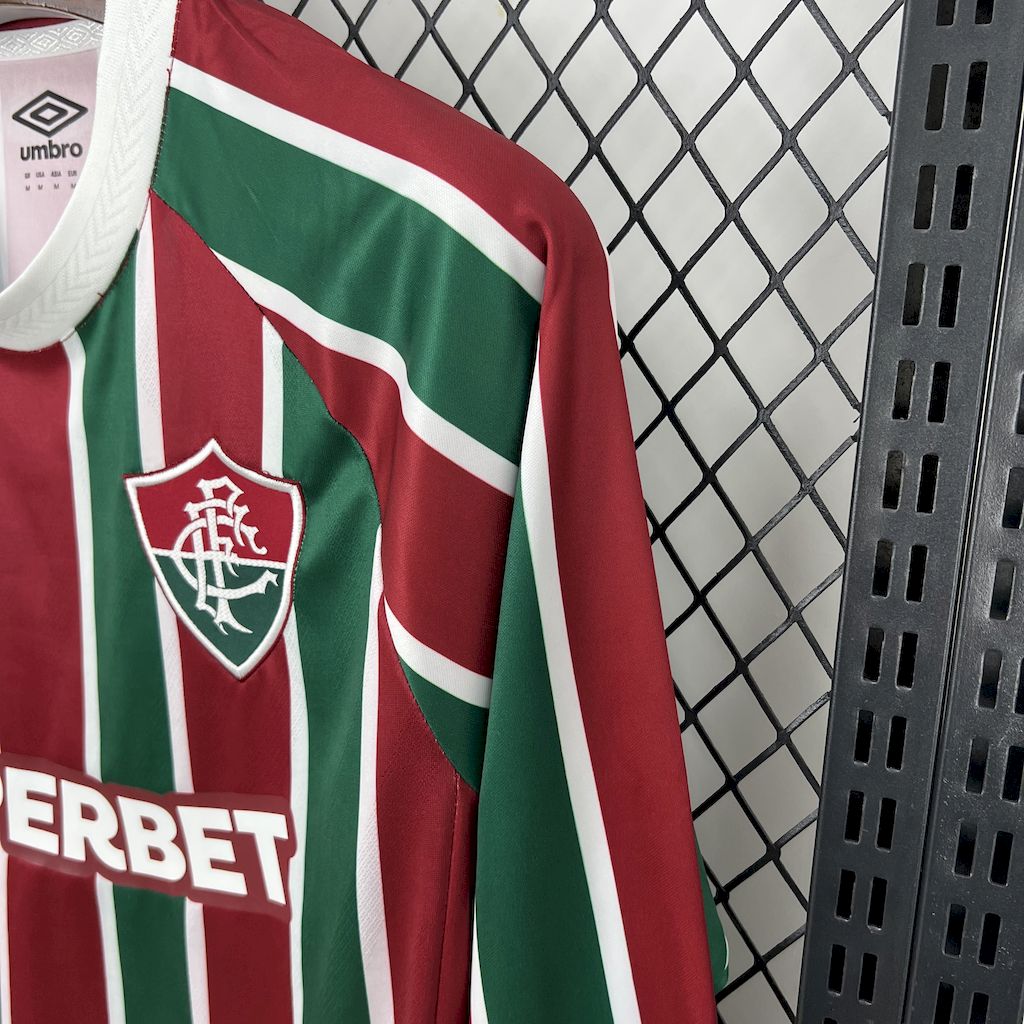 Fluminense 2025/26 Camisola Principal de Manga Comprida – Homem