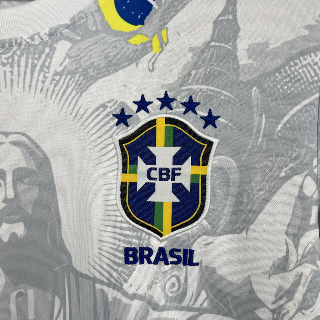 Brasil 2024/25 Camisola Especial Branca – Homem