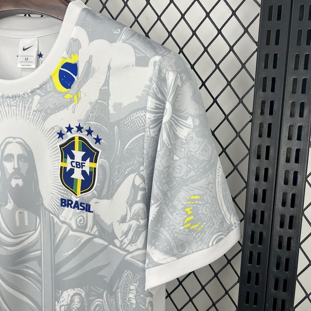 Brasil 2024/25 Camisola Especial Branca – Homem