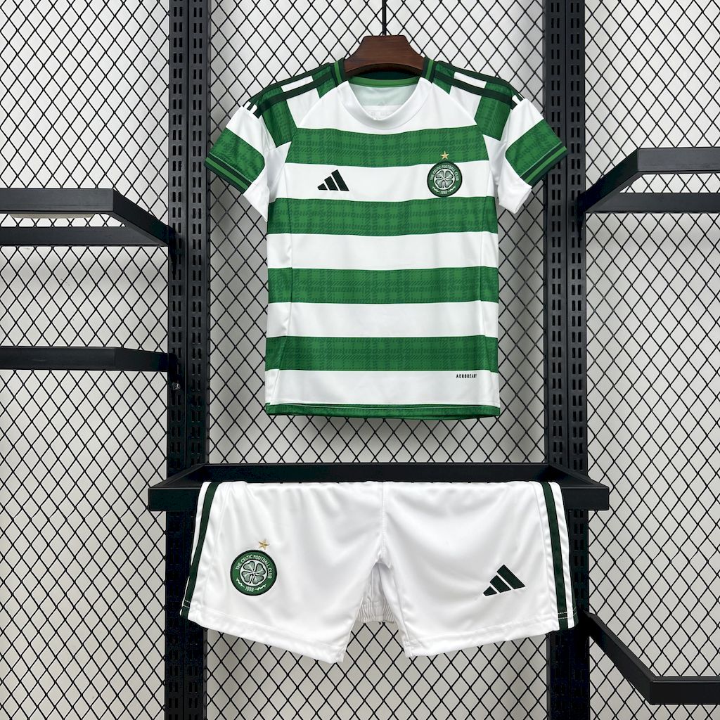 Celtic 2025/26 Conjunto Principal – Criança