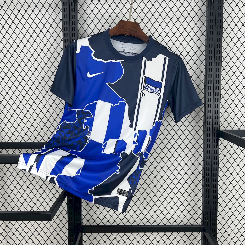 Hertha BSC 2024/25 Camisola seta Calentamiento – Homem