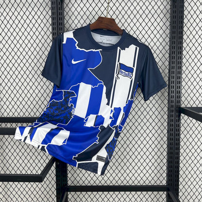 Hertha BSC 2024/25 Camisola seta Calentamiento – Homem