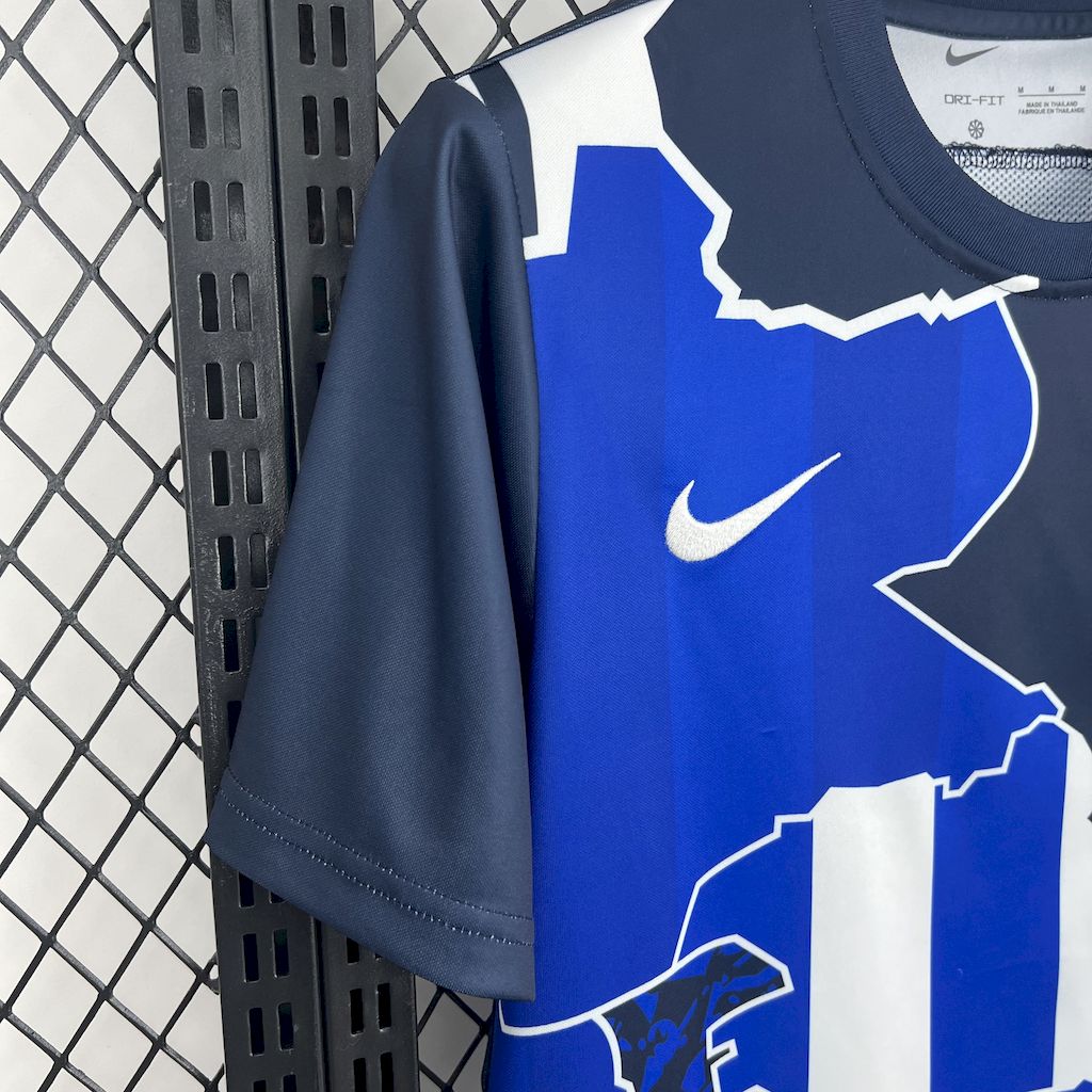 Hertha BSC 2024/25 Camisola seta Calentamiento – Homem