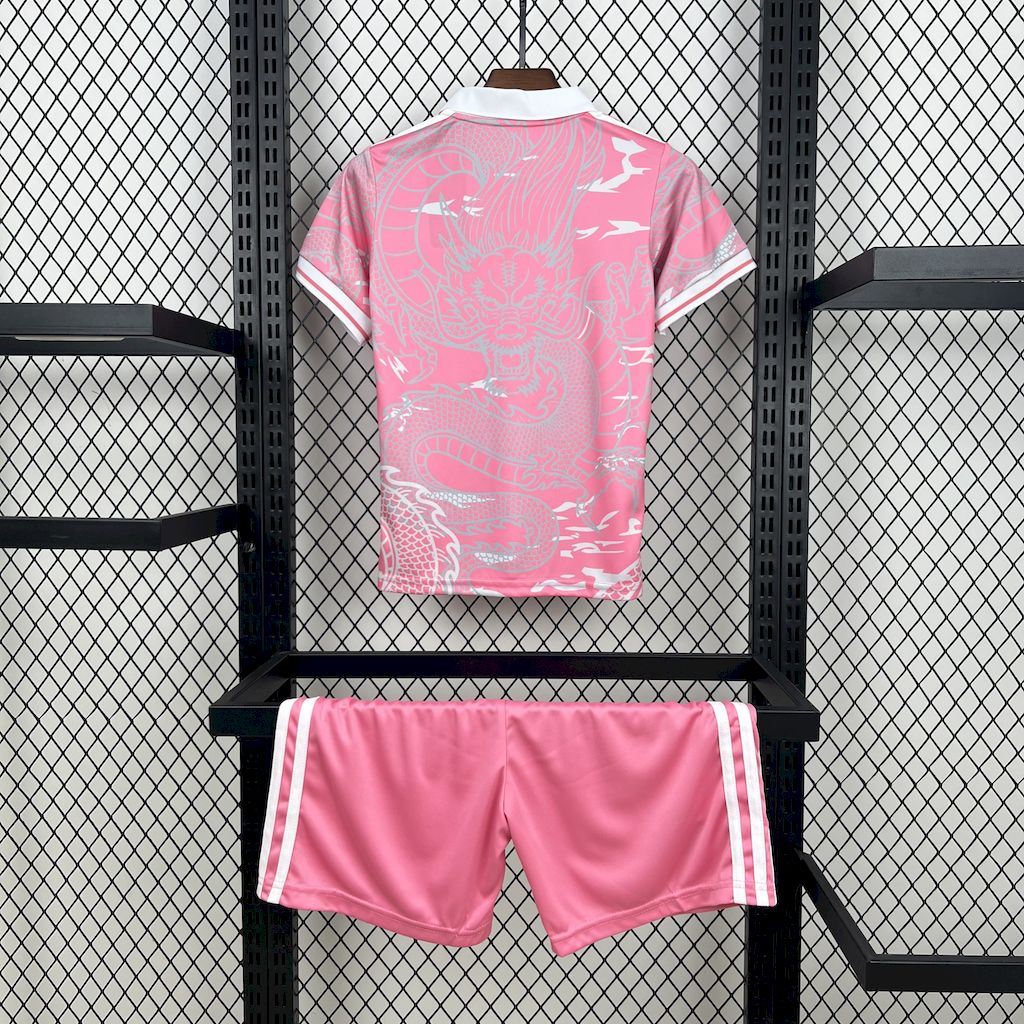 Real Madrid 2023/24 Conjunto Especial Rosa Dragon – Criança
