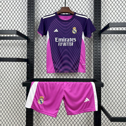 Real Madrid 2025/26 Conjunto de Guarda-Redes – Criança