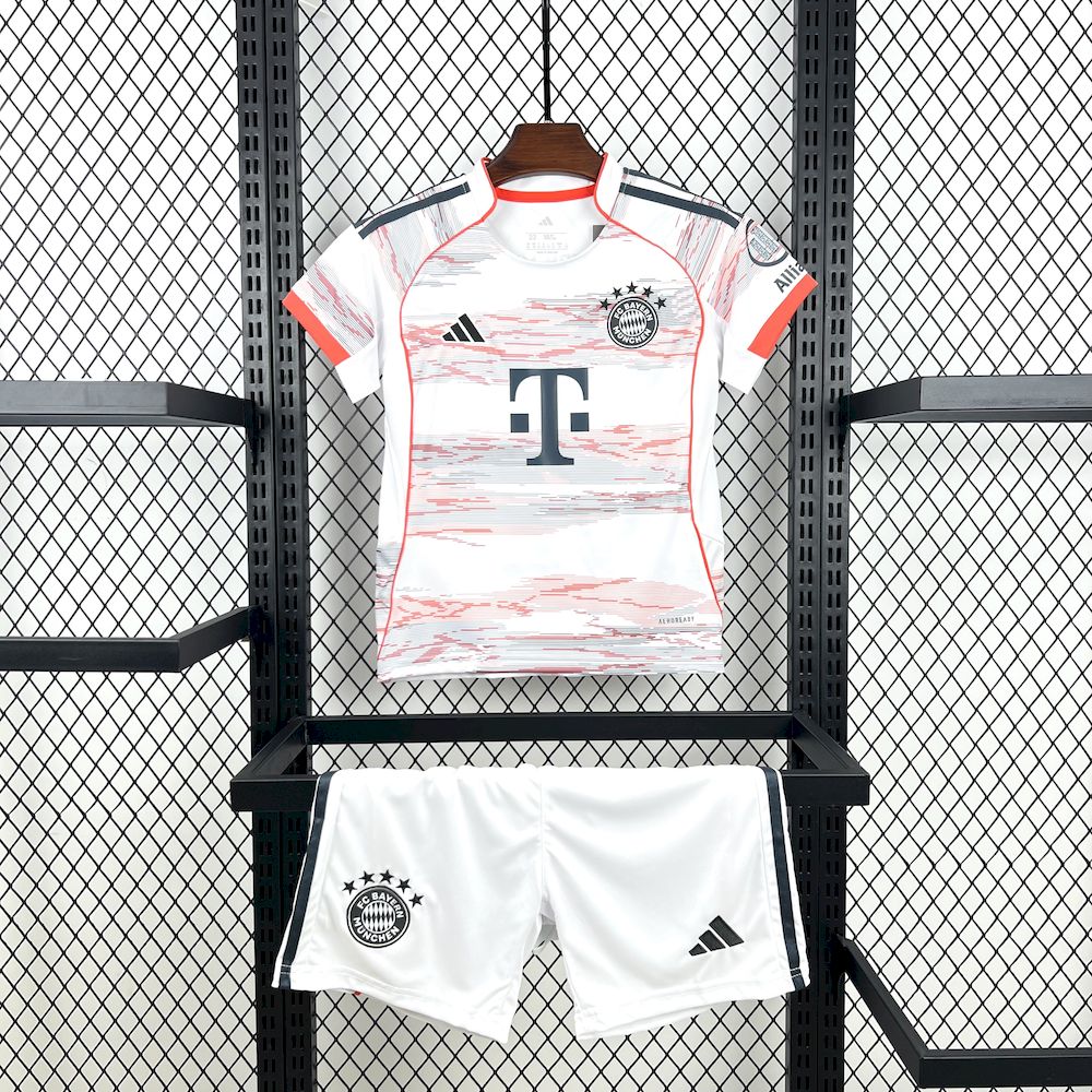 Bayern de Munique 2025/26 Conjunto Alternativo – Criança