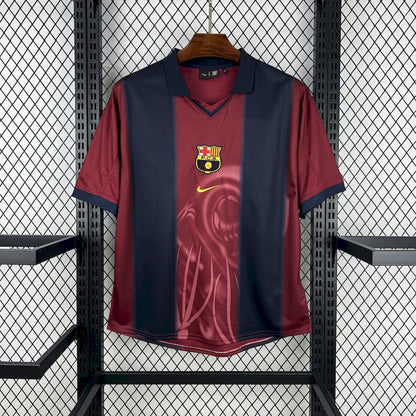 Barcelona Hot Sale 2000/01 Camisola Principal Retro Skeleton – Homem