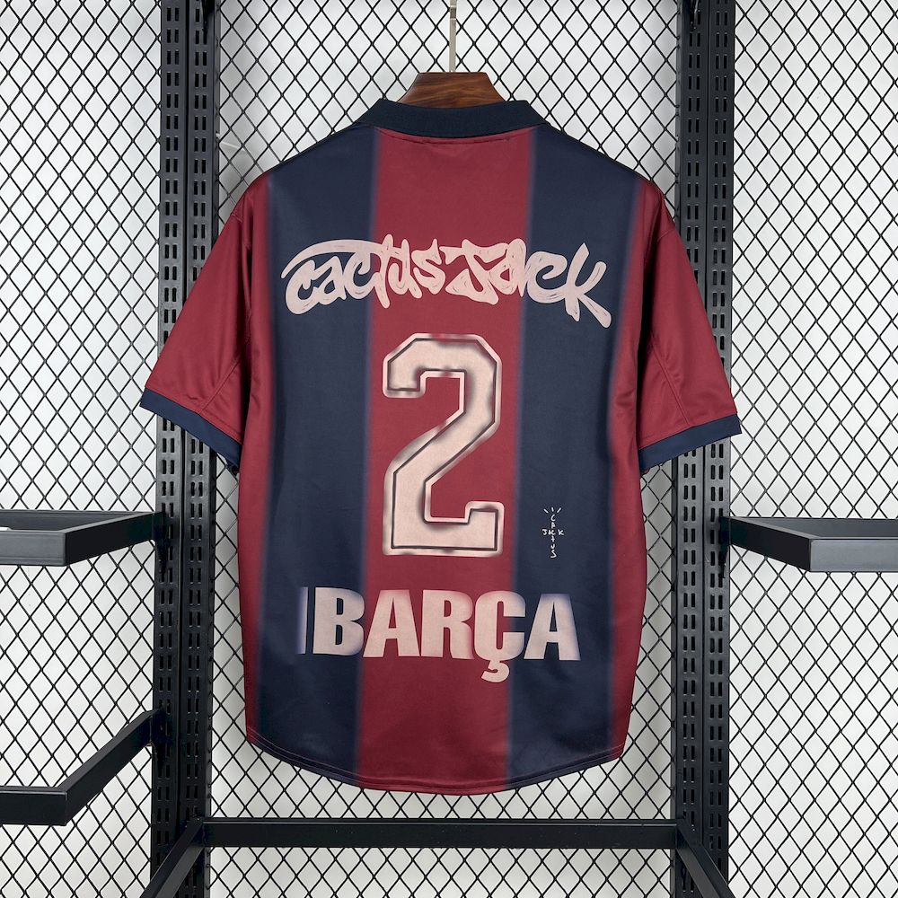 Barcelona Hot Sale 2000/01 Camisola Principal Retro Skeleton – Homem