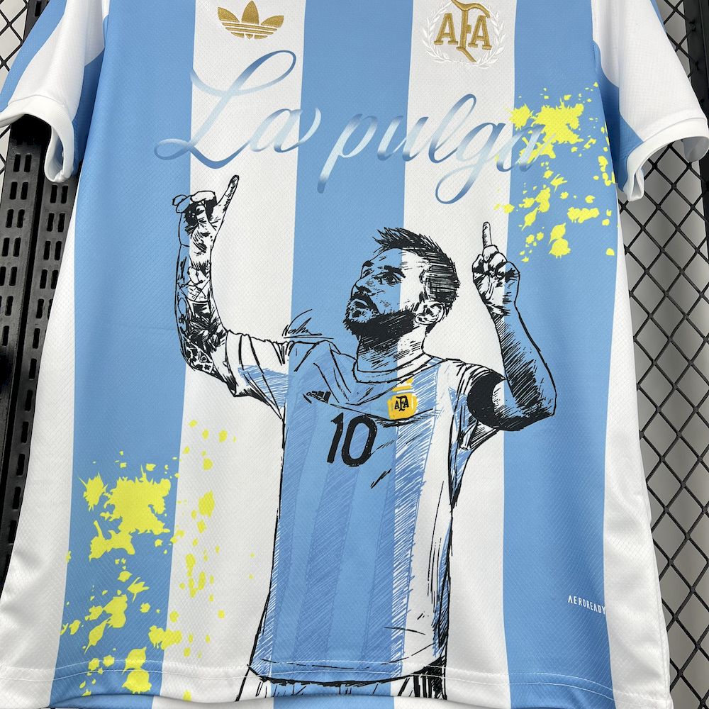 Argentina 2024/25 Camisola AD 50.º Aniversário Messi – Homem