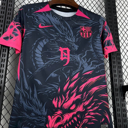 Barcelona 2025/26 Camisola Preta e Vermelha Dragon Edição – Homem