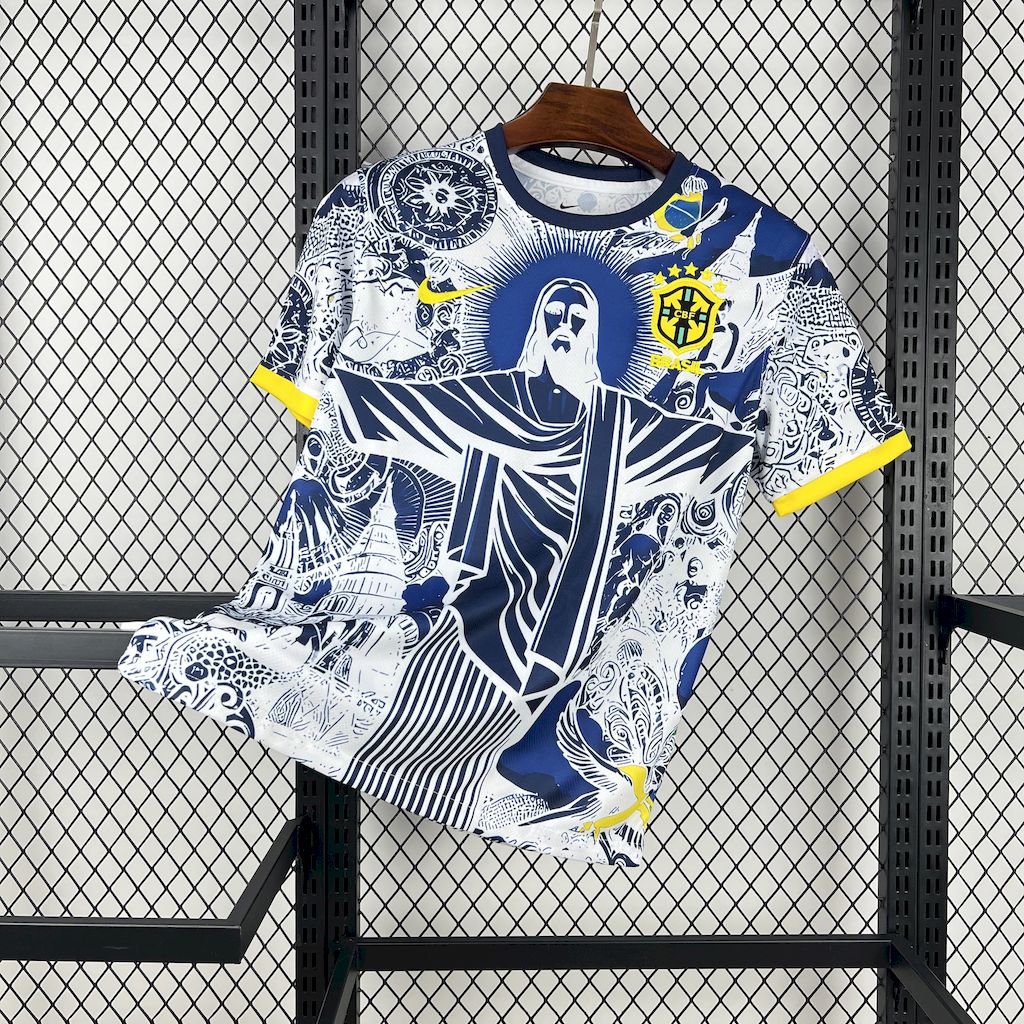 Brasil 2025/26 Camisola Azul e Branca – Homem