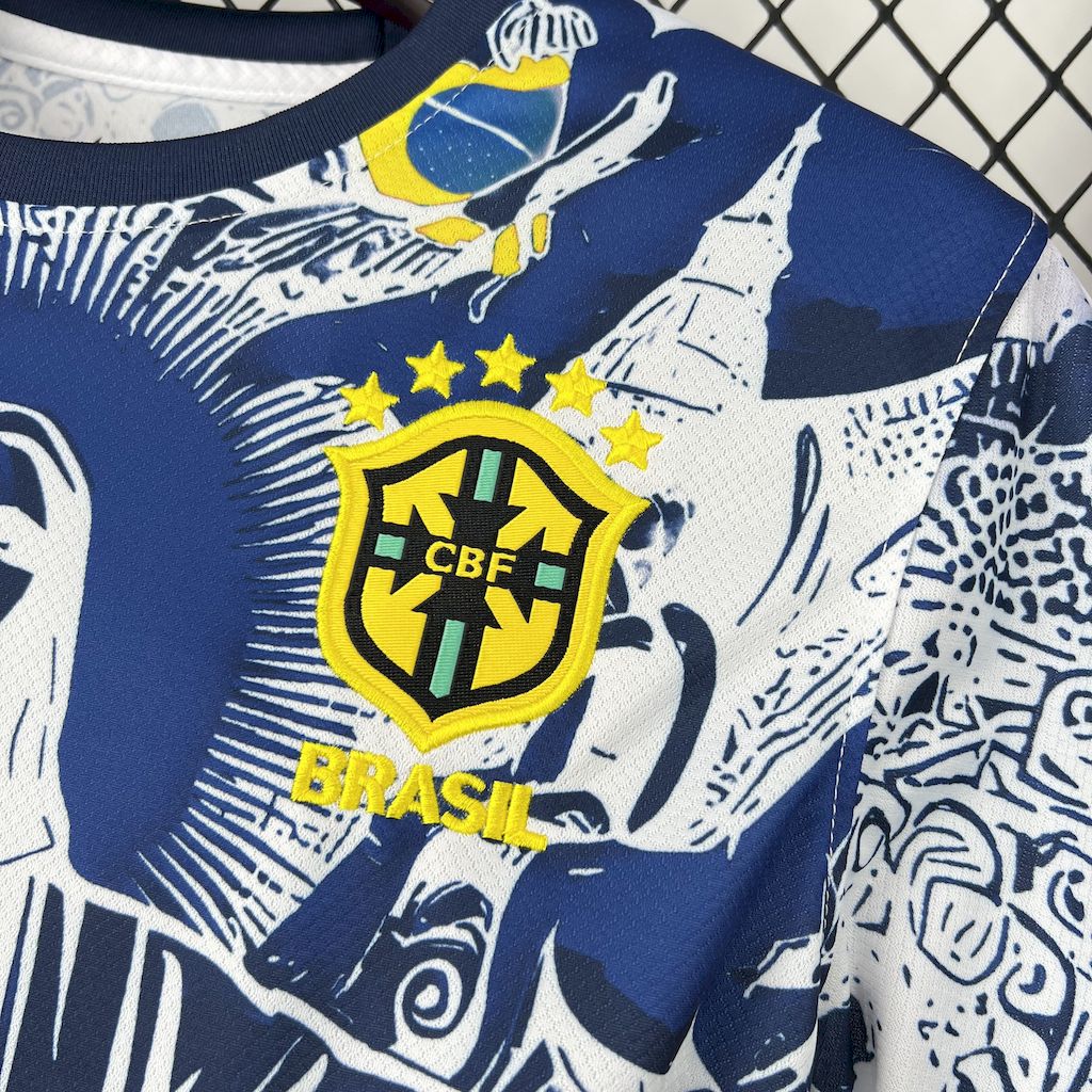 Brasil 2025/26 Camisola Azul e Branca – Homem