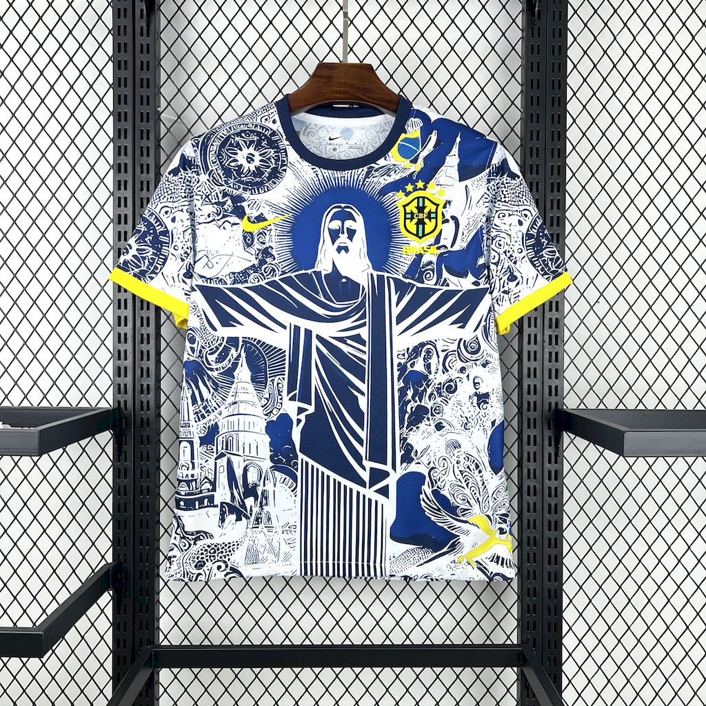 Brasil 2025/26 Camisola Azul e Branca – Homem