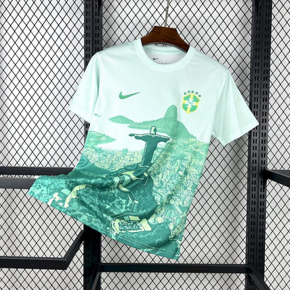 Brasil 2025/26 Camisola Verde e Branca – Homem
