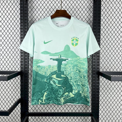 Brasil 2025/26 Camisola Verde e Branca – Homem