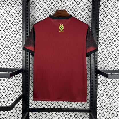 Brasil 2025/26 Camisola Especial Jordan Preta e Vermelha – Homem