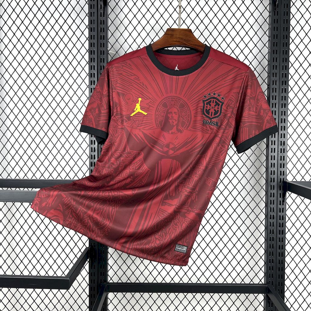 Brasil 2025/26 Camisola Especial Jordan Maroon – Homem