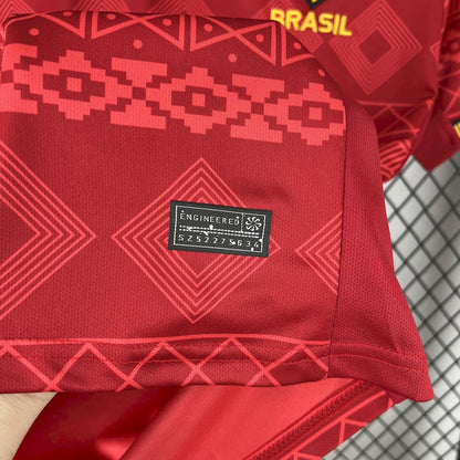 Brasil 2025/26 Camisola Especial Jordan Vermelha – Homem