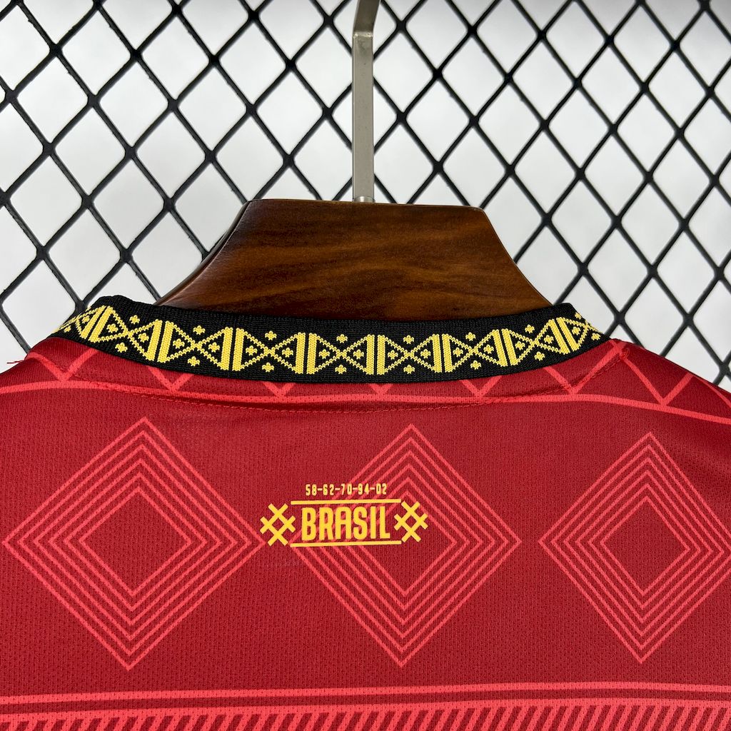 Brasil 2025/26 Camisola Especial Jordan Vermelha – Homem