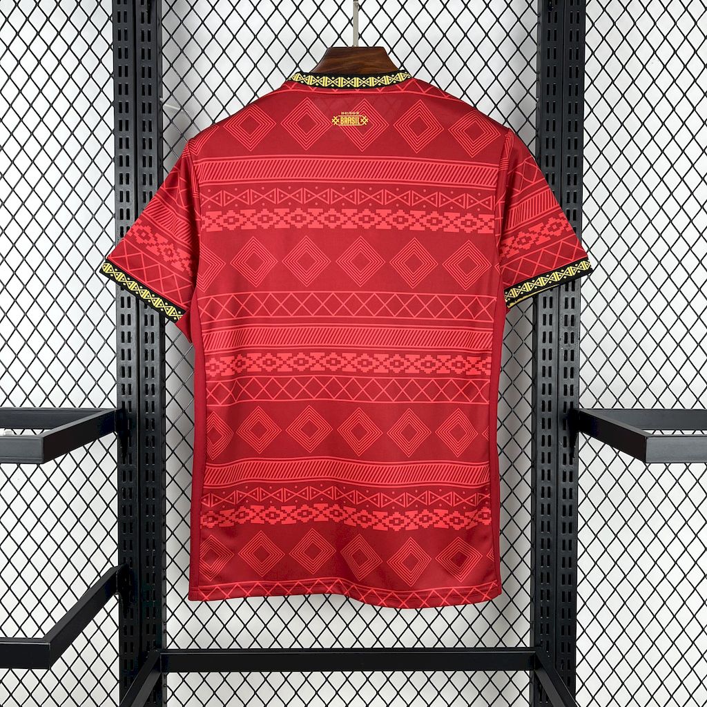 Brasil 2025/26 Camisola Especial Jordan Vermelha – Homem
