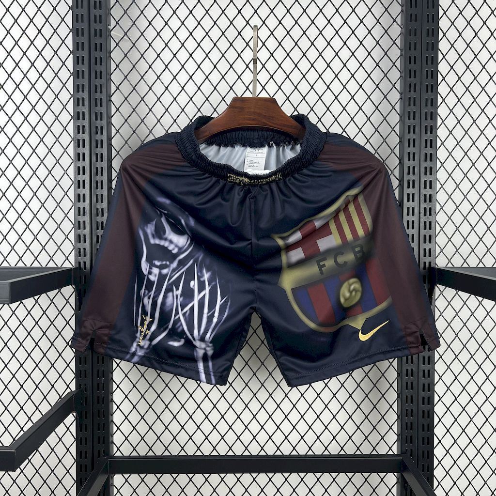 Barcelona Hot Sale 2000/01 Calções Principais Retro Skeleton – Homem