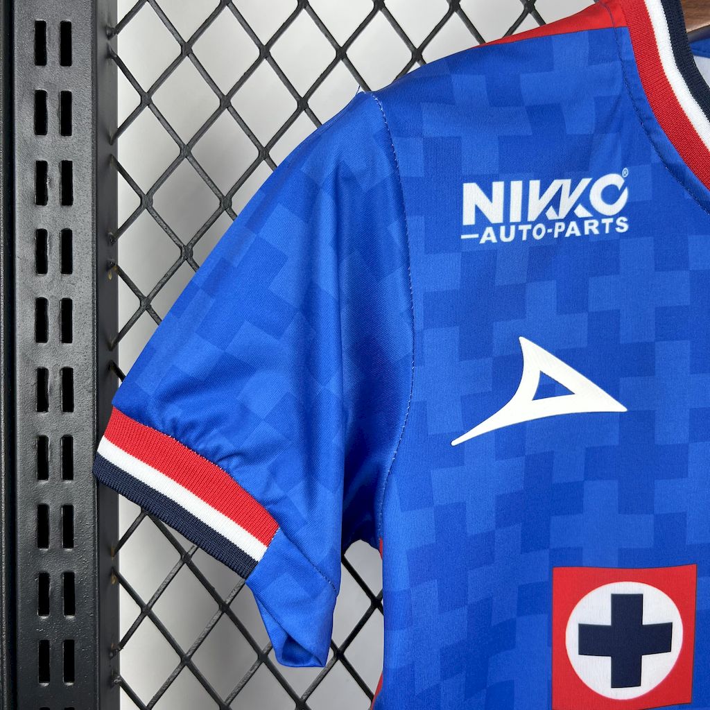 Cruz Azul 2025/26 Conjunto Principal – Criança