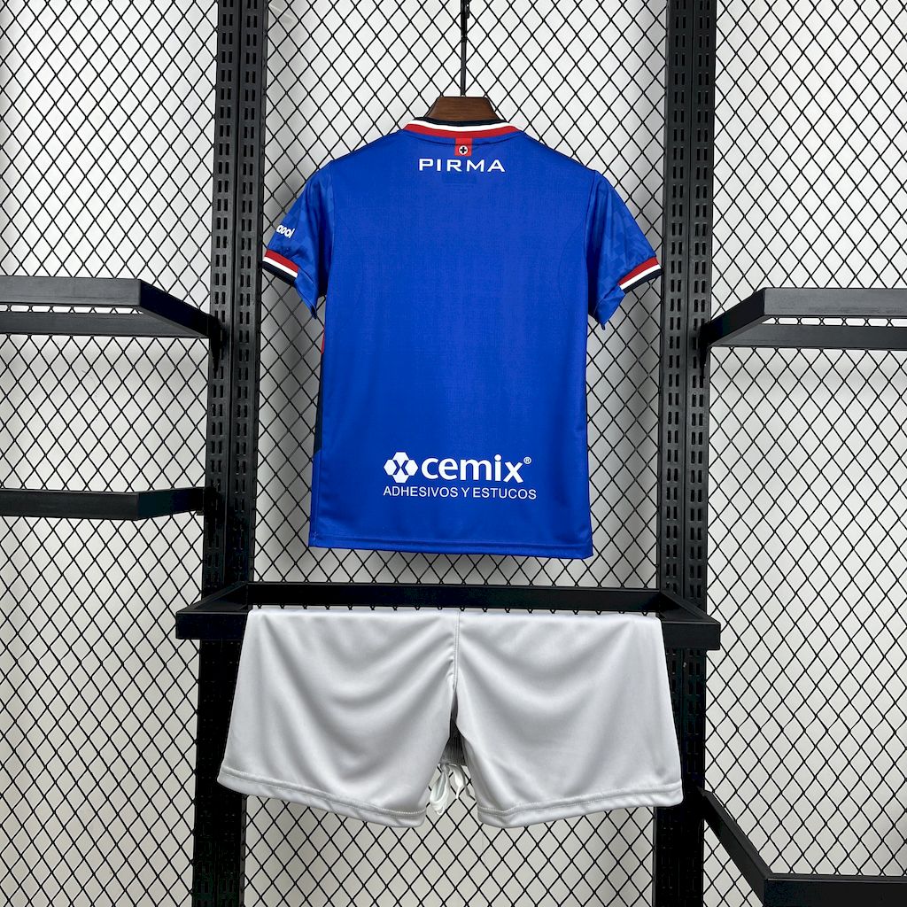 Cruz Azul 2025/26 Conjunto Principal – Criança