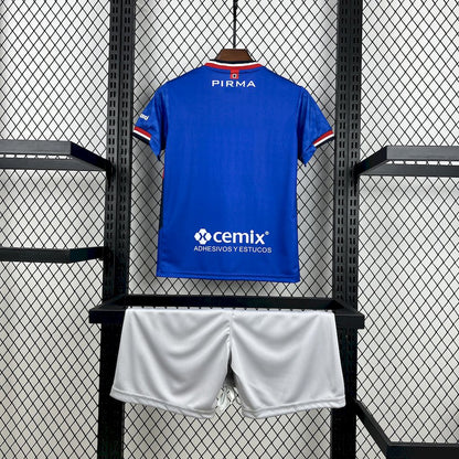 Cruz Azul 2025/26 Conjunto Principal – Criança