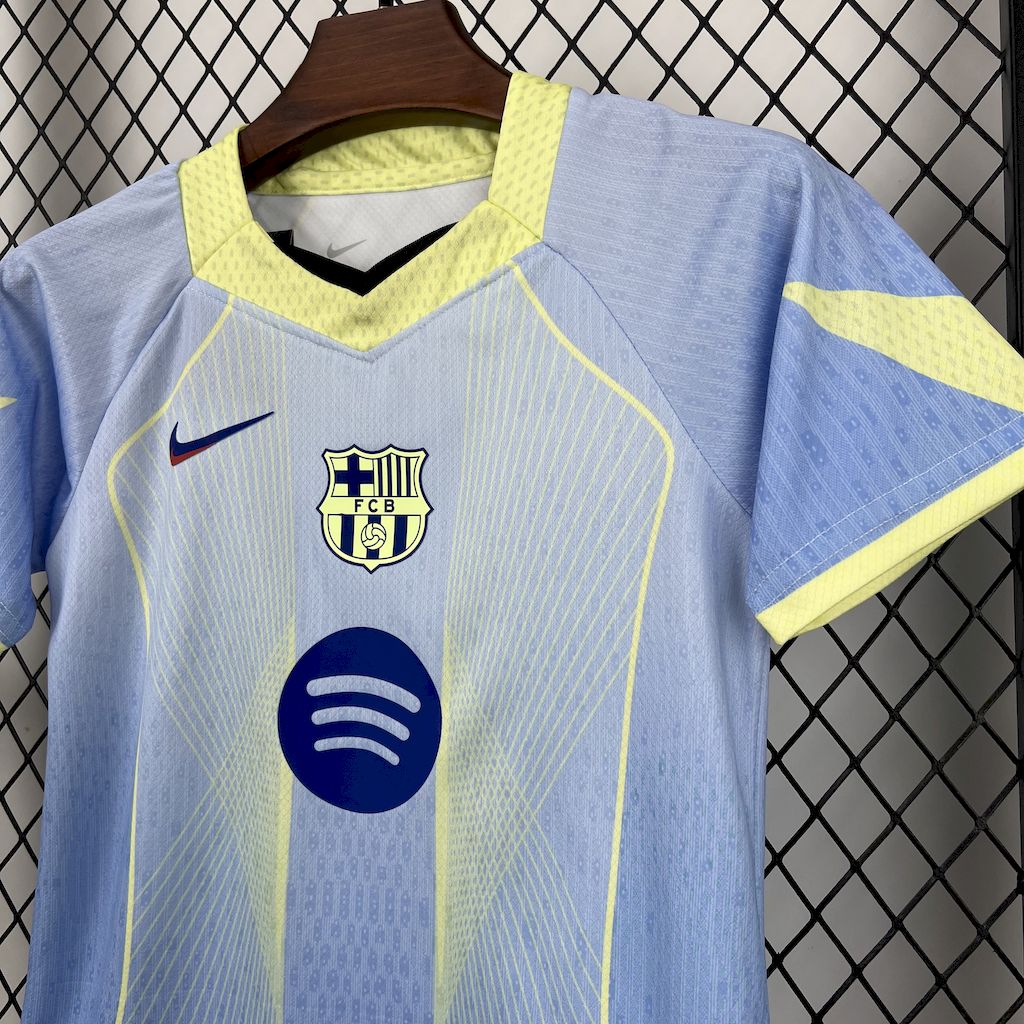 Barcelona 2025/26 Conjunto Azul Edição Especial – Criança