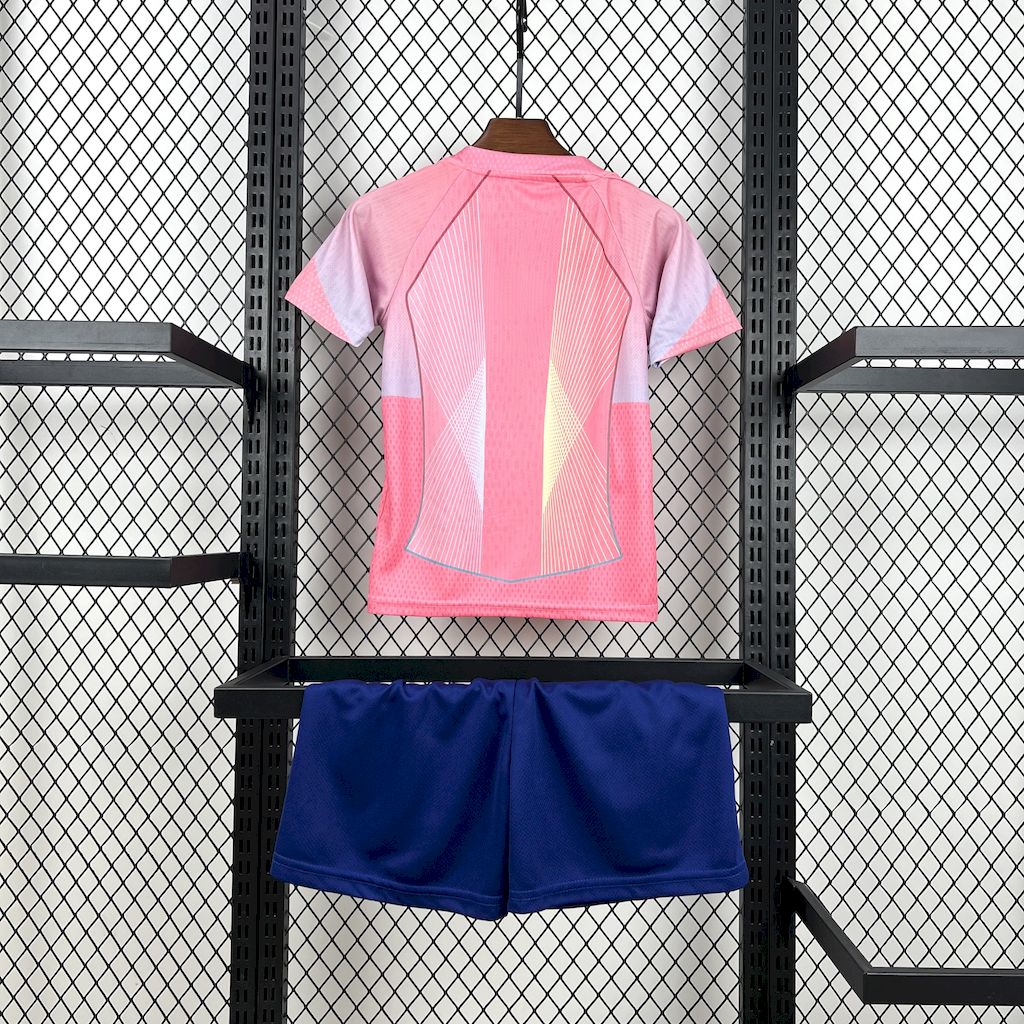 Barcelona 2025/26 Conjunto Rosa Edição Especial – Criança